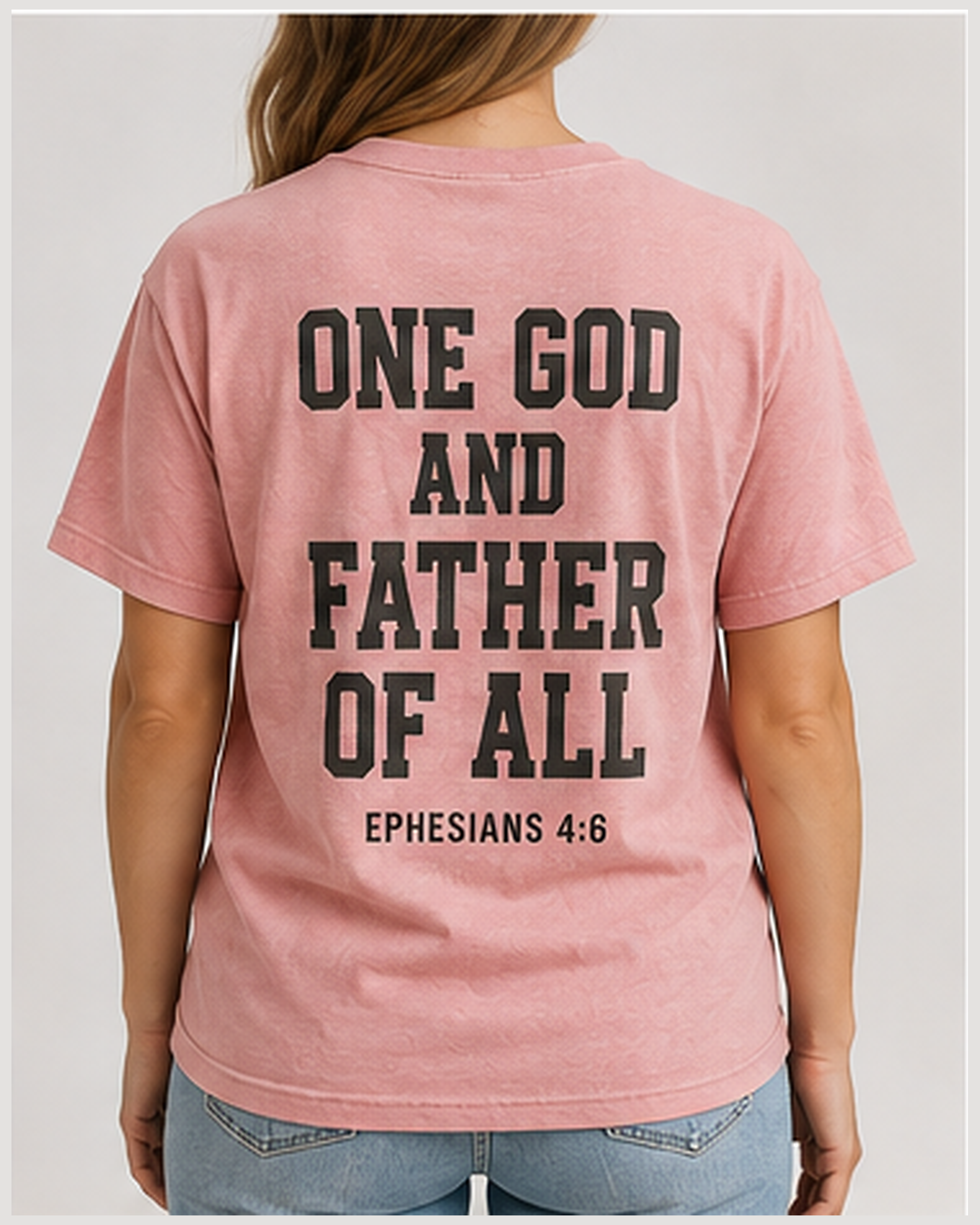 All-World Dad Abba Father Blossom Comfort Colors 1717, BLOVD Deep Charcoal distressed back artwork