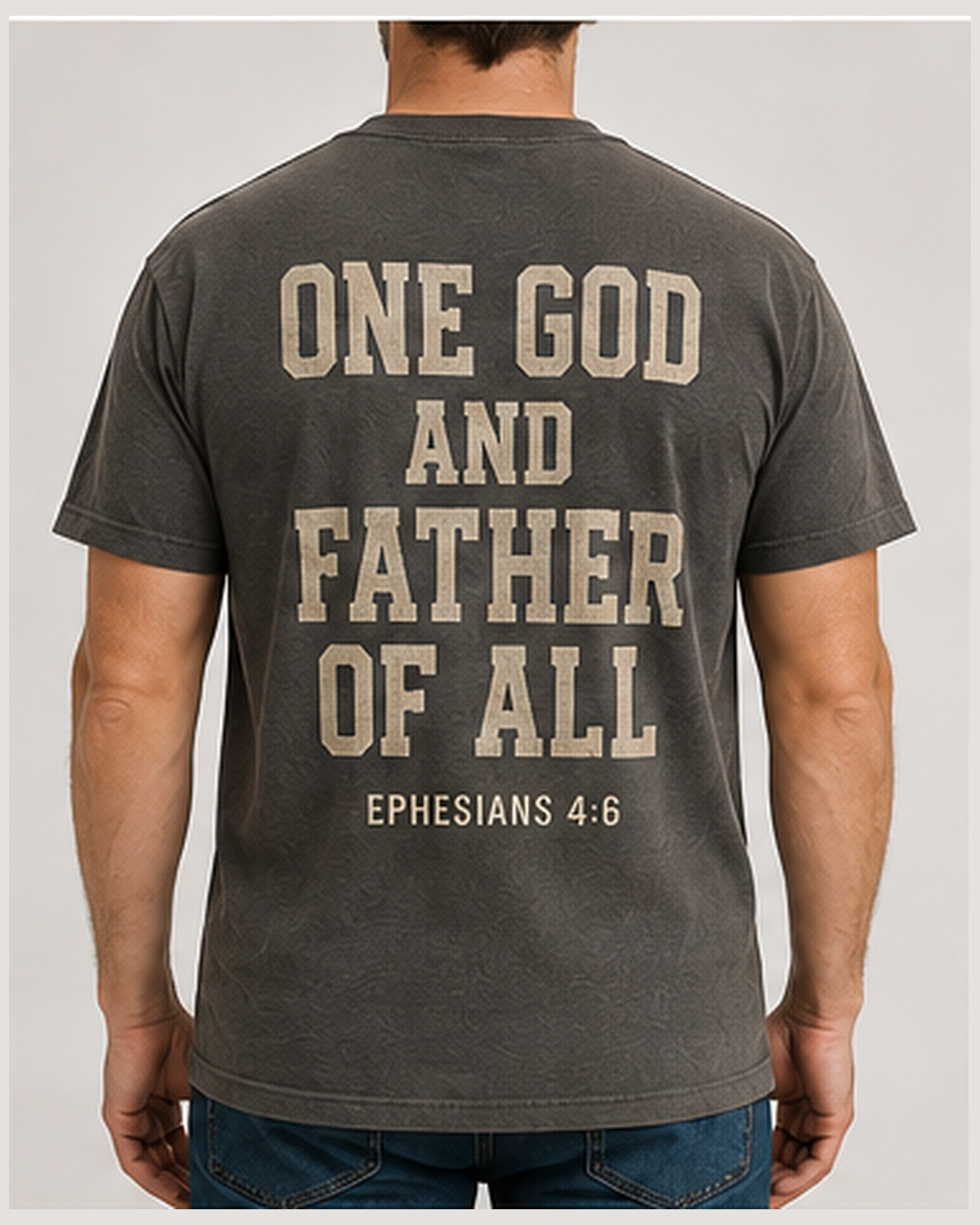 All-World Dad Abba Father Pepper Comfort Colors 1717, BLOVD Soft Linen distressed back artwork